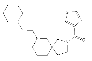 Image of [7-(2-cyclohexylethyl)-3,7-diazaspiro[4.5]decan-3-yl]-thiazol-4-yl-methanone