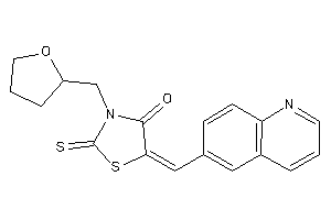 5-(6-quinolylmethylene)-3-(tetrahydrofurfuryl)-2-thioxo-thiazolidin-4-one