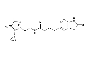 N-[2-(4-cyclopropyl-5-thioxo-1H-1,2,4-triazol-3-yl)ethyl]-4-(2-ketoindolin-5-yl)butyramide