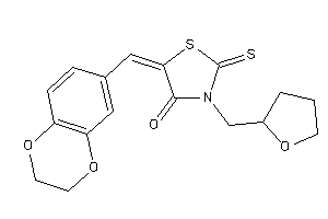 5-(2,3-dihydro-1,4-benzodioxin-6-ylmethylene)-3-(tetrahydrofurfuryl)-2-thioxo-thiazolidin-4-one