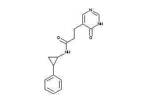 3-(6-keto-1H-pyrimidin-5-yl)-N-(2-phenylcyclopropyl)propionamide