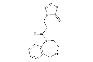 3-[3-keto-3-(2,3,4,5-tetrahydro-1,4-benzodiazepin-1-yl)propyl]-4-thiazolin-2-one