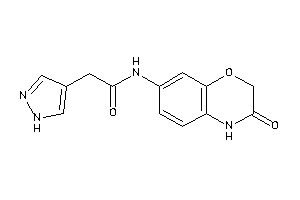 N-(3-keto-4H-1,4-benzoxazin-7-yl)-2-(1H-pyrazol-4-yl)acetamide