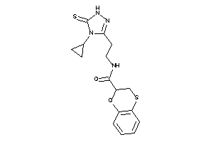 N-[2-(4-cyclopropyl-5-thioxo-1H-1,2,4-triazol-3-yl)ethyl]-2,3-dihydro-1,4-benzoxathiine-2-carboxamide
