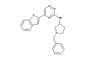 [5-(benzofuran-2-yl)-1,2,4-triazin-3-yl]-(1-benzylpyrrolidin-3-yl)amine