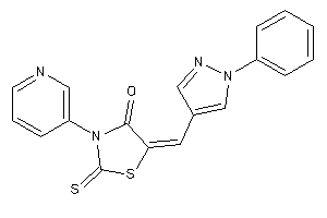 5-[(1-phenylpyrazol-4-yl)methylene]-3-(3-pyridyl)-2-thioxo-thiazolidin-4-one