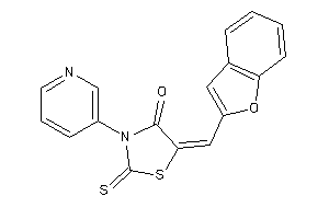 5-(benzofuran-2-ylmethylene)-3-(3-pyridyl)-2-thioxo-thiazolidin-4-one