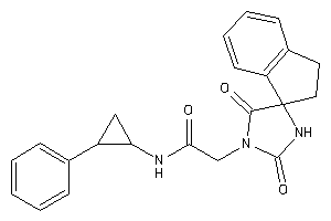 2-(2,5-diketospiro[imidazolidine-4,1'-indane]-1-yl)-N-(2-phenylcyclopropyl)acetamide