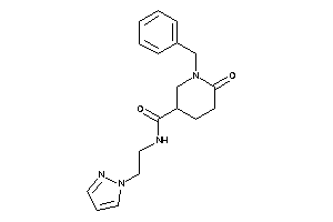 1-benzyl-6-keto-N-(2-pyrazol-1-ylethyl)nipecotamide