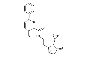 N-[2-(4-cyclopropyl-5-thioxo-1H-1,2,4-triazol-3-yl)ethyl]-4-keto-1-phenyl-pyridazine-3-carboxamide