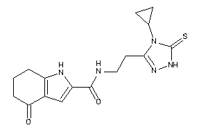 N-[2-(4-cyclopropyl-5-thioxo-1H-1,2,4-triazol-3-yl)ethyl]-4-keto-1,5,6,7-tetrahydroindole-2-carboxamide