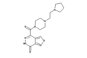 4-[4-(2-pyrrolidinoethyl)piperazine-1-carbonyl]-6H-isoxazolo[3,4-d]pyridazin-7-one