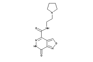 Image of 7-keto-N-(2-pyrrolidinoethyl)-6H-isoxazolo[3,4-d]pyridazine-4-carboxamide