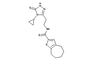 N-[2-(4-cyclopropyl-5-thioxo-1H-1,2,4-triazol-3-yl)ethyl]-5,6,7,8-tetrahydro-4H-cyclohepta[b]thiophene-2-carboxamide