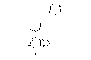 7-keto-N-(3-piperazinopropyl)-6H-isoxazolo[3,4-d]pyridazine-4-carboxamide