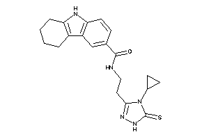 N-[2-(4-cyclopropyl-5-thioxo-1H-1,2,4-triazol-3-yl)ethyl]-6,7,8,9-tetrahydro-5H-carbazole-3-carboxamide