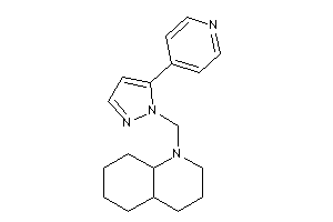 1-[[5-(4-pyridyl)pyrazol-1-yl]methyl]-3,4,4a,5,6,7,8,8a-octahydro-2H-quinoline