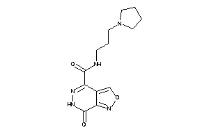 7-keto-N-(3-pyrrolidinopropyl)-6H-isoxazolo[3,4-d]pyridazine-4-carboxamide