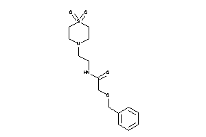 2-benzoxy-N-[2-(1,1-diketo-1,4-thiazinan-4-yl)ethyl]acetamide