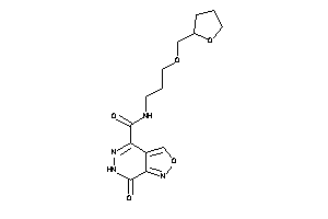 Image of 7-keto-N-[3-(tetrahydrofurfuryloxy)propyl]-6H-isoxazolo[3,4-d]pyridazine-4-carboxamide