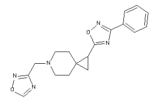 5-[6-(1,2,4-oxadiazol-3-ylmethyl)-6-azaspiro[2.5]octan-1-yl]-3-phenyl-1,2,4-oxadiazole