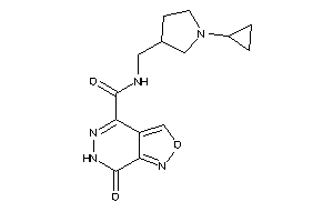 Image of N-[(1-cyclopropylpyrrolidin-3-yl)methyl]-7-keto-6H-isoxazolo[3,4-d]pyridazine-4-carboxamide