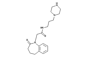 2-(2-keto-4,5-dihydro-3H-1-benzazepin-1-yl)-N-(3-piperazinopropyl)acetamide