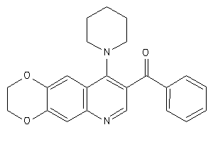 Phenyl-(9-piperidino-2,3-dihydro-[1,4]dioxino[2,3-g]quinolin-8-yl)methanone