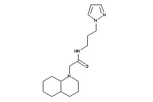 2-(3,4,4a,5,6,7,8,8a-octahydro-2H-quinolin-1-yl)-N-(3-pyrazol-1-ylpropyl)acetamide