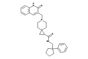 6-[(2-keto-1H-quinolin-3-yl)methyl]-N-[(1-phenylcyclopentyl)methyl]-6-azaspiro[2.5]octane-2-carboxamide