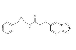 Image of 3-imidazo[1,5-a]pyrimidin-3-yl-N-(2-phenylcyclopropyl)propionamide