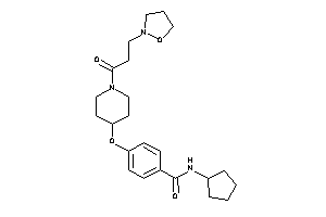 N-cyclopentyl-4-[[1-(3-isoxazolidin-2-ylpropanoyl)-4-piperidyl]oxy]benzamide