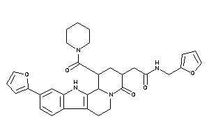 N-(2-furfuryl)-2-[10-(2-furyl)-4-keto-1-(piperidine-1-carbonyl)-2,3,6,7,12,12b-hexahydro-1H-pyrido[2,1-a]$b-carbolin-3-yl]acetamide