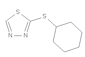 2-(cyclohexylthio)-1,3,4-thiadiazole