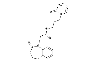 2-(2-keto-4,5-dihydro-3H-1-benzazepin-1-yl)-N-[3-(2-keto-1-pyridyl)propyl]acetamide