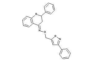 (2-phenylchroman-4-ylidene)-[(3-phenylisoxazol-5-yl)methoxy]amine