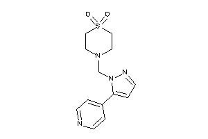 4-[[5-(4-pyridyl)pyrazol-1-yl]methyl]-1,4-thiazinane 1,1-dioxide