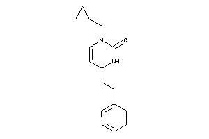 Image of 3-(cyclopropylmethyl)-6-phenethyl-1,6-dihydropyrimidin-2-one