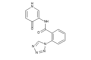 N-(4-keto-1H-pyridin-3-yl)-2-(tetrazol-1-yl)benzamide