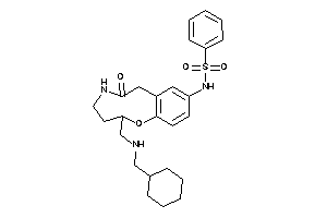 Image of N-[2-[(cyclohexylmethylamino)methyl]-6-keto-3,4,5,7-tetrahydro-2H-1,5-benzoxazonin-9-yl]benzenesulfonamide