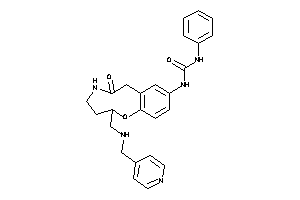 Image of 1-[6-keto-2-[(4-pyridylmethylamino)methyl]-3,4,5,7-tetrahydro-2H-1,5-benzoxazonin-9-yl]-3-phenyl-urea