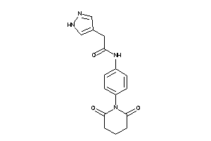 N-(4-glutarimidophenyl)-2-(1H-pyrazol-4-yl)acetamide