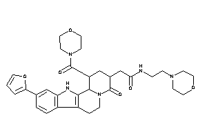 2-[10-(2-furyl)-4-keto-1-(morpholine-4-carbonyl)-2,3,6,7,12,12b-hexahydro-1H-pyrido[2,1-a]$b-carbolin-3-yl]-N-(2-morpholinoethyl)acetamide