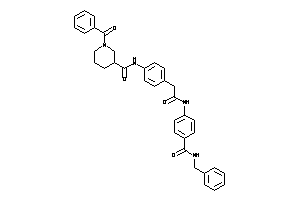 Image of 1-benzoyl-N-[4-[2-[4-(benzylcarbamoyl)anilino]-2-keto-ethyl]phenyl]nipecotamide