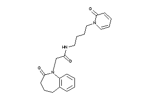 2-(2-keto-4,5-dihydro-3H-1-benzazepin-1-yl)-N-[4-(2-keto-1-pyridyl)butyl]acetamide