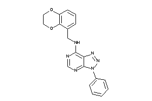 2,3-dihydro-1,4-benzodioxin-8-ylmethyl-(3-phenyltriazolo[4,5-d]pyrimidin-7-yl)amine
