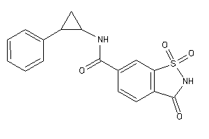 1,1,3-triketo-N-(2-phenylcyclopropyl)-1,2-benzothiazole-6-carboxamide