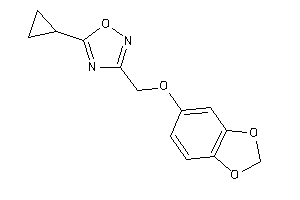 3-(1,3-benzodioxol-5-yloxymethyl)-5-cyclopropyl-1,2,4-oxadiazole