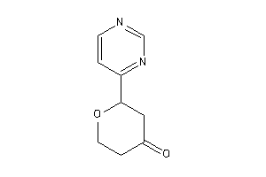Image of 2-(4-pyrimidyl)tetrahydropyran-4-one