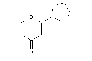 Image of 2-cyclopentyltetrahydropyran-4-one